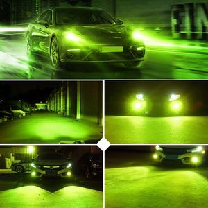 Sistema de Iluminación Automotriz de 12V de Alta Potencia, Bombilla LED para Faros Delanteros de Automóvil H4 H7 H11 9006 9007 Verde Lima 8000k - Product Image 2