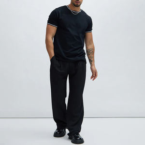 T-shirt à manches courtes pour homme, logo personnalisé, coton de haute qualité, prix d'usine, fabricant, blanc - Product Image 2