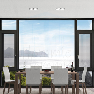 Foshan Hommie Fenêtre à ouverture supérieure en alliage d'aluminium à rupture de pont thermique, avec moustiquaire en acier inoxydable et double vitrage - Product Image 5