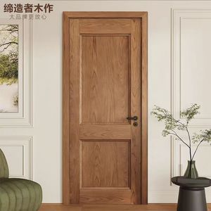 Puerta Corredera de Madera Sólida Insonorizada de Estilo Minimalista para Interiores, Personalizable de Alta Calidad con Tecnología <span class=keywords><strong>MIMO</strong></span> - Product Image 4