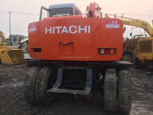 Excavatrice sur pneus Hitachi EX100WD d'occasion, fabrication japonaise, moteur Isuzu, modèle 2019, poids opérationnel de 11000 kg, à vendre - Product Image 5