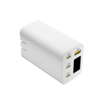 Adaptateur de Voyage Universel Portable 140W en Matériau GaN avec 3 Ports USB-C et 1 Port USB-A pour Téléphone Portable, Ordinateur Portable, Appareil Photo, Charge Rapide PPS et Écouteurs