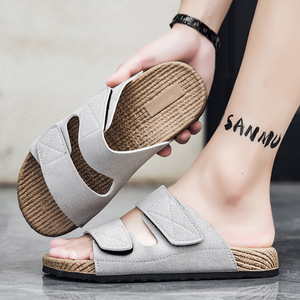 <span class=keywords><strong>Sandales</strong></span> personnalisables en usine avec logo OEM ODM, confortables pour la plage et la piscine, respirantes, à porter toute la journée, avec fermeture auto-agrippante, antidérapantes et durables - Product Image 2