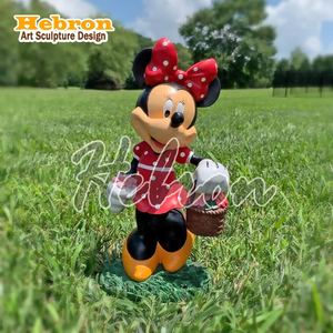 Estatua de Personajes de Dibujos Animados de Tamaño Real, Escultura de Fibra de Vidrio de <span class=keywords><strong>Mickey</strong></span> <span class=keywords><strong>y</strong></span> <span class=keywords><strong>Minnie</strong></span> <span class=keywords><strong>Mouse</strong></span>, Estatua de Dibujos Animados Grande - Product Image 2