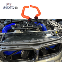 Kit de manguera de inducción de aire frío naranja para BMW M8 M5 F90 F91 F92 F93 18-22 6ply 7MM de espesor