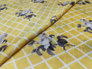 Tela Satén Suave y Lisa Estampada 100% Poliéster Multicolor para Manualidades, Costura, Vestidos de Novia, Material Brillante - Product Image 4