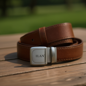 Fibbia per cintura ILAN da 3,5 cm in metallo argentato per cinture da uomo, parte di ricambio - Product Image 2