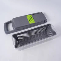 Multifunctionele 16-in-1 handmatige plastic ABS groentesnijder mandoline, aardappelrasp, saladehakker, keukenhulpmiddel