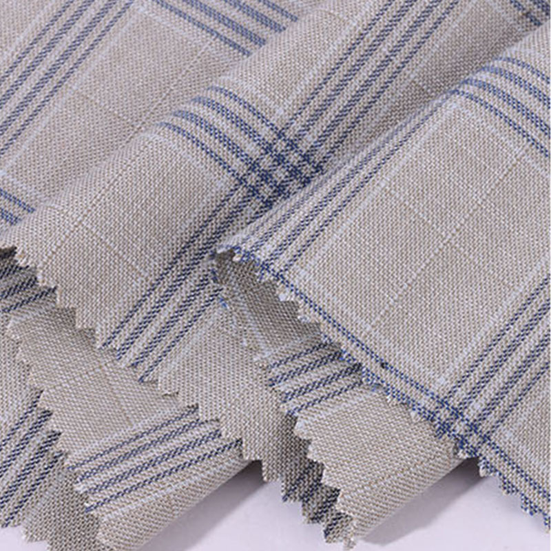Hot Sale Soft Silky-touch Woven Yarn-dyed Polyester Viscose Blend Crisp Neat Resistant Pilling Classic Twill Very Heavyweight