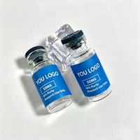 Autocollants en vinyle mat personnalisés pour peptides, étiquettes imperméables de 2 ml, 10 ml, 15 ml pour poudre de peptides