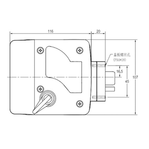 Cerradura Mecánica para <span class=keywords><strong>Caravana</strong></span> CAPEXRV, Cerradura de Seguridad de Doble Llave, Aleación de Zinc - Product Image 6