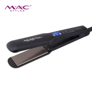 High Quality Screen Touch Barber Salon Hair Straightener Collection Bag Travel Ceramic Flat Iron LCD Display Hair Straightener