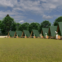 Maison conteneur capsule spatiale extérieure à haute étanchéité pour projets de construction d'hébergements de vacances dans les zones touristiques