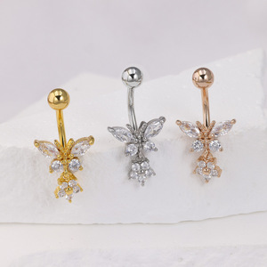 <span class=keywords><strong>All</strong></span>'ingrosso farfalla ciondolo <span class=keywords><strong>ombelico</strong></span> anello da donna in acciaio inox <span class=keywords><strong>Piercing</strong></span> per il corpo gioielli in acciaio chirurgico anello <span class=keywords><strong>ombelico</strong></span> - Product Image 1