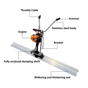 Vibrador de hormigón pequeño, esparcidor de nivelación de suelo para construcción de carreteras - Product Image 2