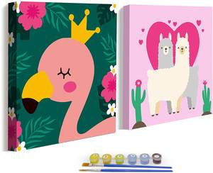 Per la CHENISTORY 996941 tela di lino dipinta a mano con quadri di castello da giardino per bambini - Product Image 3