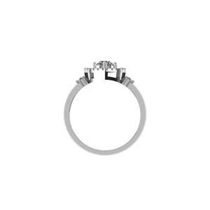 Bague en diamant rond de qualité supérieure cultivé en laboratoire, argent 925, or 9 carats, 14 carats, 18 carats, bagues en diamant pour femme, bague de fiançailles - Product Image 3