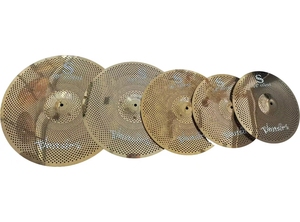 Platillos de Batería Vansir Volume Silent Mute de Aleación Metálica Dorada, Diámetro 14'', Hi-Hat para Práctica de Batería - Product Image 5