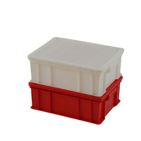Caisse logistique en plastique durable, résistante aux chocs, empilable, recyclable, industrielle, étanche, forte capacité de charge pour