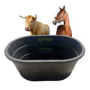 Pour le nouveau Type bol d'eau pour bétail en plein air sans pointe PE 300L haute rigidité mangeoire pour bétail cheval chameau - Product Image 1