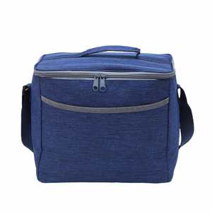 Sac isotherme tactique d'extérieur en polyester rayé, réutilisable, 12L, imperméable, avec fermeture éclair et poignée, pour le déjeuner - Product Image 1