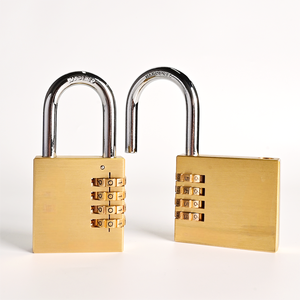Cadenas à combinaison 4 chiffres en laiton, haute sécurité, antivol, écologique et durable, pour bagages et sacs à dos - Product Image 2