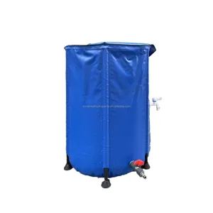 50L 100L 200L 250L 380L 500L 1000L Garden Plastic PVC Tarpaulin Foldable Collapsible Liquid Water Tank PVC Rain Barrel