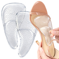 Semelles intérieures en gel à soutien parti du pied, auto-adhésives, amortissantes pour l'avant-pied, pour chaussures à talons hauts