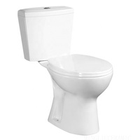 WC en céramique à double chasse et nettoyage facile, design moderne, pour salles de bain adaptées aux personnes à mobilité réduite, toilettes deux pièces pour hôtels et restaurants