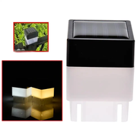 Lampe solaire à double couleur pour poteau, tube lumineux pour poteau de clôture 5x5, étanche, décoration extérieure pour jardin et cour