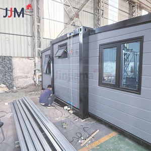 Jjm 2 4 phòng ngủ mở rộng Tiny sang trọng container nhà 40ft Granny phẳng log cabin Bộ dụng cụ prefab nhà cho văn phòng xây dựng động cơ - Product Image 3