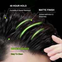 Cire coiffante mate à tenue forte effet naturel BARBERBATTLE Factory GMPC CPNP, gel capillaire de haute qualité