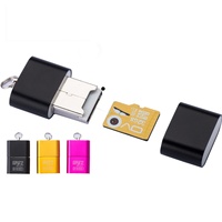 Adaptateur de lecteur de carte mémoire SD Micro TF USB 2.0 ultra-fin en alliage d'aluminium 480 Mbps