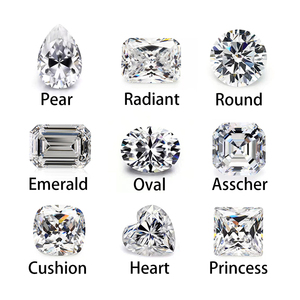Pierres de Moissanite GRA de Redleaf Jewelry, diamants de 0,5 mm à <span class=keywords><strong>2</strong></span> mm, pierres en vrac pour la création de bijoux, D EF GH - Product Image 4