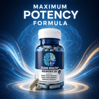 Capsules de Vitamines pour la Santé Cérébrale Mémoire 3D Soutien Cognitif à Court Terme 50 Comprimés Complément Alimentaire Prix Usine Marque Privée
