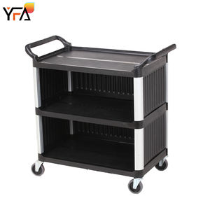 Gute Qualität Kunststoff <span class=keywords><strong>3</strong></span>-stufige Lebensmittel Servier wagen Commercial Hotel Restaurant Küche Catering Service Lager wagen Reinigungs wagen - Product Image 2