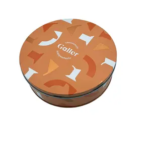 gift packaging biscuit round tin can