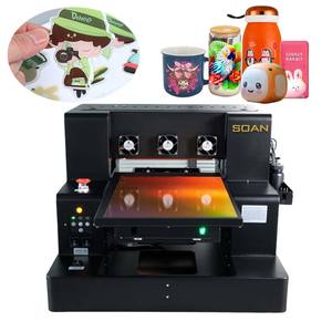 Imprimante à plat UV DTF A3 <span class=keywords><strong>de</strong></span> haute qualité Soan, machine d'impression jet d'encre UV pour toile, coque <span class=keywords><strong>de</strong></span> téléphone, autocollants, gobelet, balles <span class=keywords><strong>de</strong></span> golf - Product Image 1