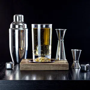 Gelas minum kaca Highball kristal kualitas Premium indah gelas minuman panjang untuk koktail elegan