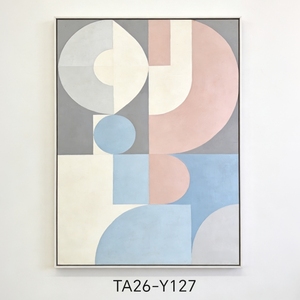 Peinture sur toile abstraite moderne de style minimaliste, <span class=keywords><strong>affiche</strong></span> encadrée, huile sur toile pour décoration murale - Product Image 5