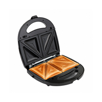 Machine à sandwich électrique compacte à double face, antiadhésive, à chauffage rapide, facile à nettoyer, à toucher froid, pour le petit-déjeuner, pour la maison et la cuisine