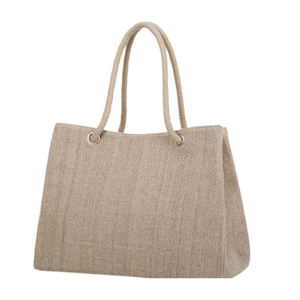 มังสวิรัติขนาดใหญ่กระเป๋าถืออาลีบาบาประเทศจีนที่มีคุณภาพสูงราคาถูกผ้าลินินกระเป๋าที่กำหนดเองทำในประเทศจีน - Product Image 4