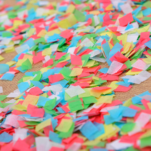 Magic Pleasure Party Confetti 2X4Cm <b>Red</b> White <b>Paper</b> Party Decoration - Product Image 2