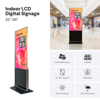 Kiosco Digital Interactivo con Pantalla Táctil Android para Interiores, Pantalla Publicitaria Full HD con Animación y CMS Integrado