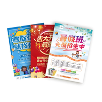 Flyers et brochures personnalisés en papier et carton, impression offset couleur, pelliculage, affiches promotionnelles commerciales