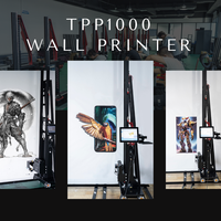 Imprimante murale verticale TPP1000 améliorée, utilise de l'encre UV écologique, machine d'impression murale de haute précision pour la décoration intérieure