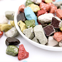 Chocolat pour les supermarchés, centre commercial, pierre, chocolat, couleur, galets, dragées, bonbons
