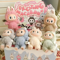 Authentique POP MART Macaron Labubu Toys le Monster Popmart Labubu Macarons Boîte aveugle