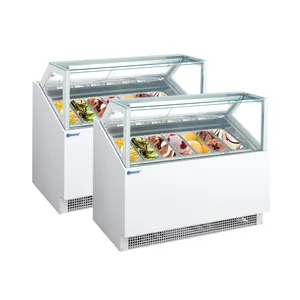 Belnor/Kohinur vetrina 12 vassoi display congelatore per gelato frigorifero commerciale piccola vetrina gelato