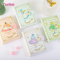 A6 Größe niedlichen Alice Druck Lederbezug bunte Tagebuch Notizbücher kawaii Briefpapier Artikel für Mädchen